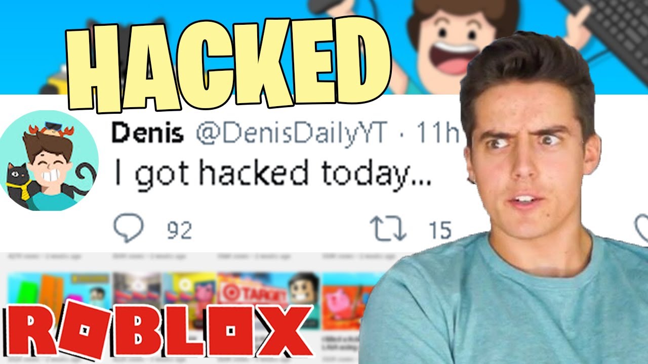 Denisdaily Denis Roblox Account Hacked Youtube - i hacked deines daily roblox