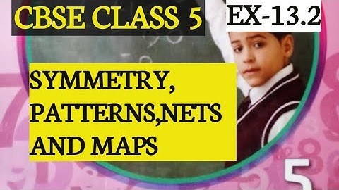 CBSE CLASS 5/CHAPTER 13 SYMMETRY PATTERNS NETS AND MAPS/EX-13.2