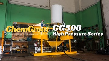 ChemGrout CG500 High Pressure Series Grouting System Features