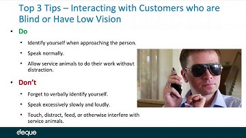 Customer Service for People with Disabilities