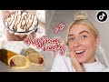 trying tik tok's best christmas food for 24 HOURS! 🎄⏰