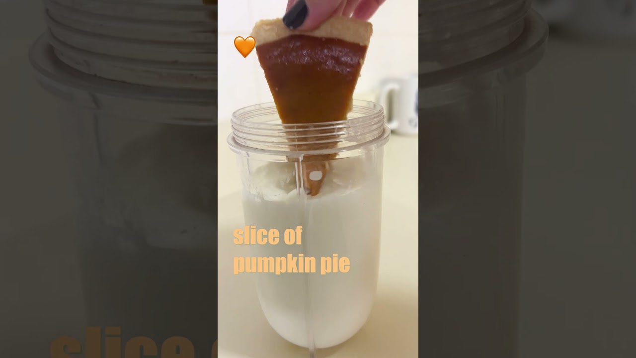 Turn pumpkin pie into a shake that tastes like eggnog 