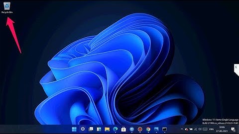 HOW TO HIDE AND UNHIDE RECYCLE BIN ICON FROM WINDOWS 11 DESKTOP