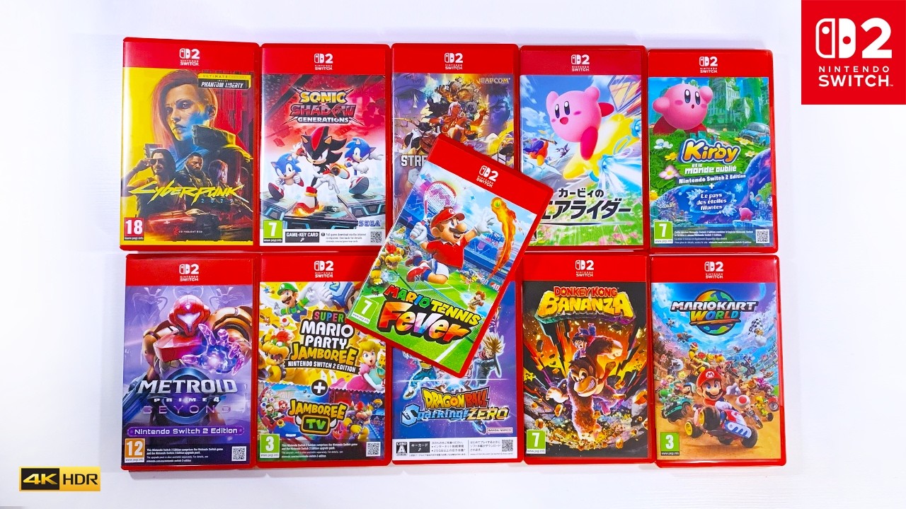 All My Nintendo Switch 2 Game Cartridges & Game-Key Cards