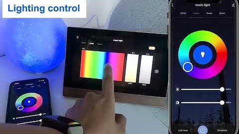 Tuya smart home control panel controls home smart speakers, smart lights and smart home automation
