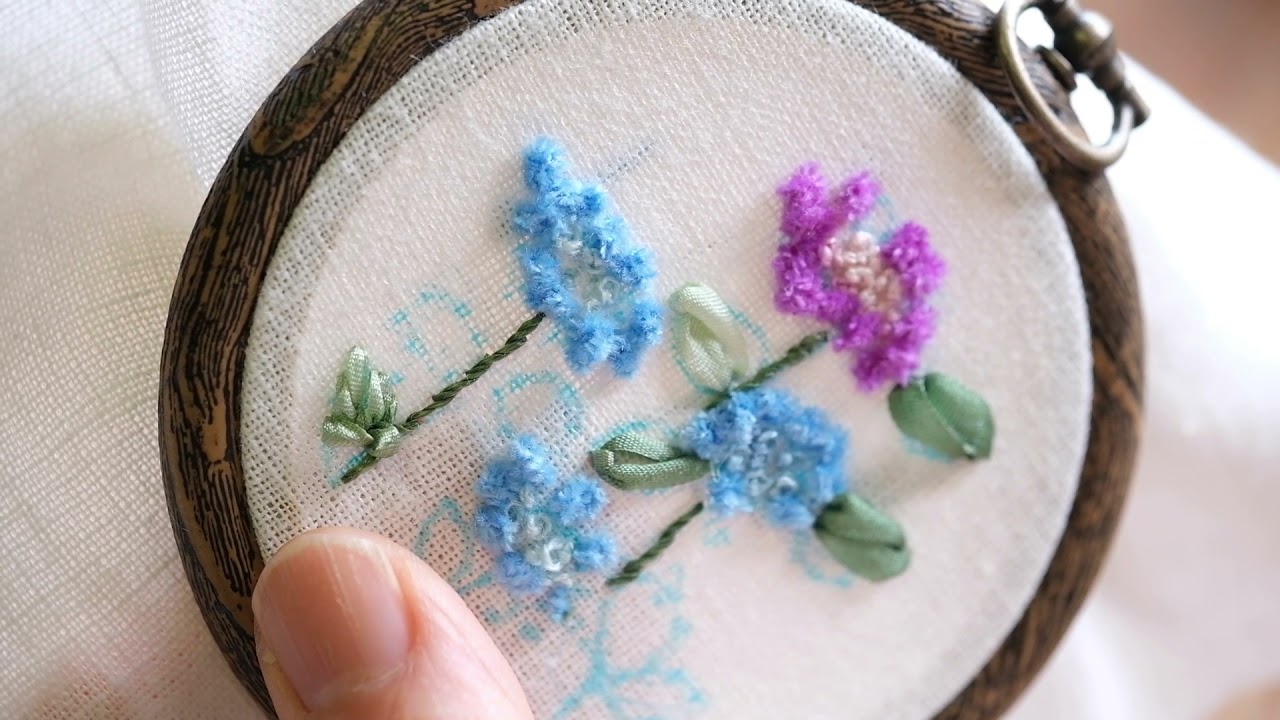 A.F.Eの紫陽花の刺繍制作キットの解説サイト｜Art Fiber Endo