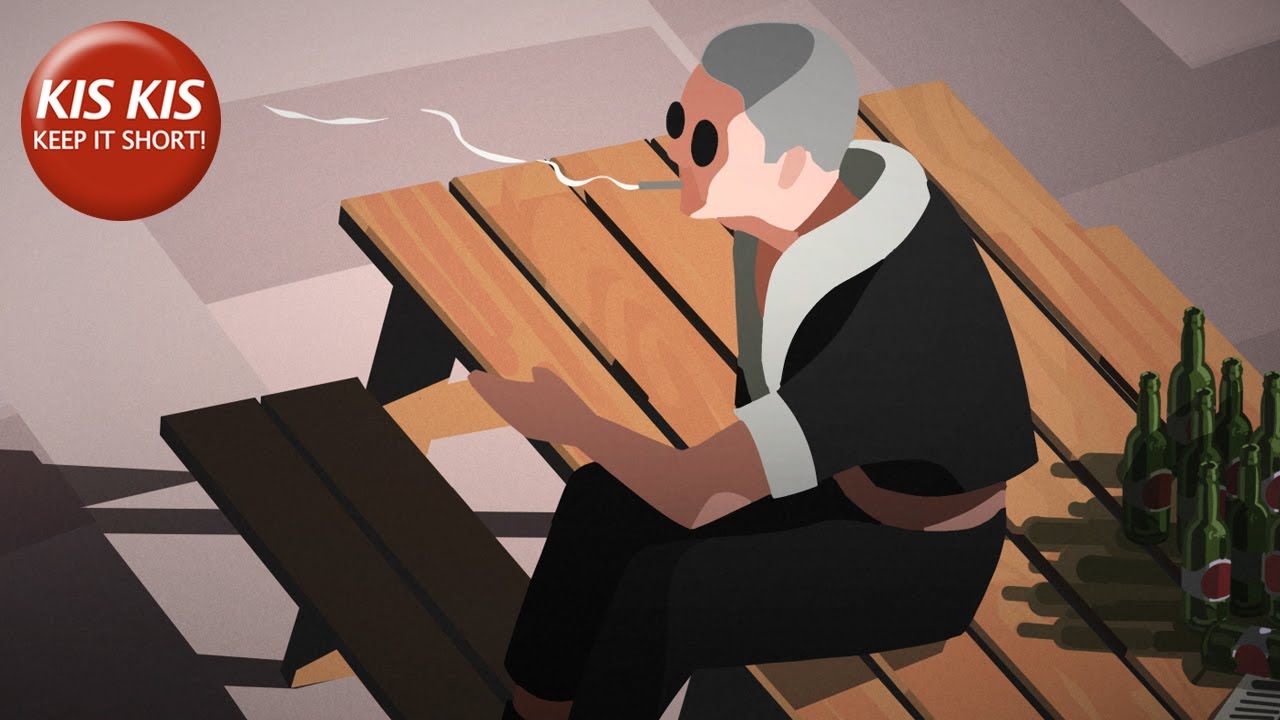 Animated short film "The Last Cigarette" | Graduation film by Sébastien Kirszenblat