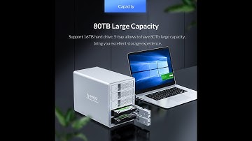 Hộp Ổ Cứng 3.5" 5 Khe Cắm SATA 3 USB 3.0 Type B ORICO- 9558U3-BK
