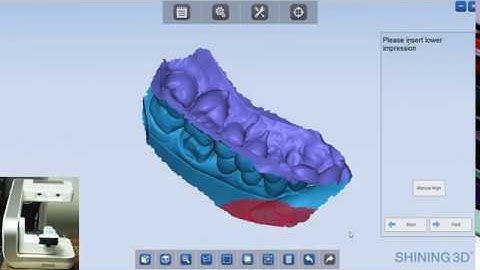 Shining 3d DS-EX Scanner Tutorial- Scanning a Triple Tray Impression