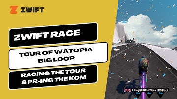 Zwift Race - Tour of Watopia - Big Loop - Going for a 20min PR