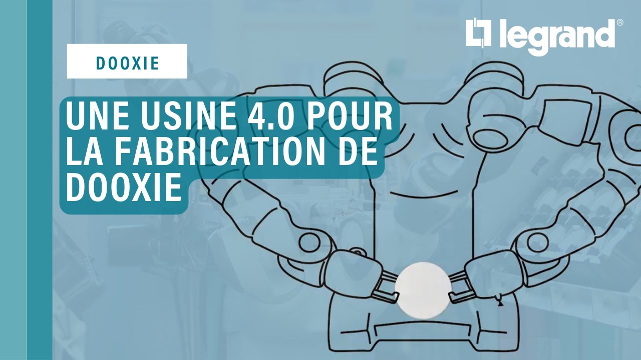 Un robot au service de la fabrication des interrupteurs et prises dooxie™ Legrand pour une usine 4.0