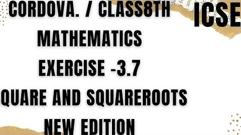 icse class 8 maths /ex 3.7 sum 2/square roots of complex numbers