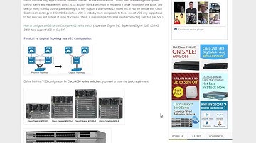 VSS on Cisco 4500/4500X Switches