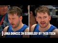 Luka Doncic&#39;s reaction to this tech said everything 😂 | NBA on ESPN