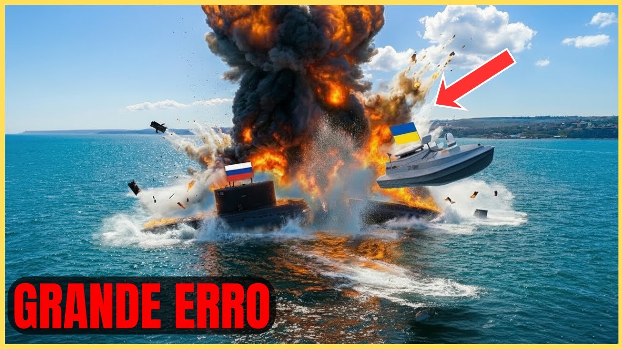 Ucrânia afunda o submarino mais avançado da Rússia com um drone subaquático pioneiro
