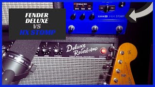 Hx Stomp Line6 Helix Us Deluxe Vs Fender Deluxe Reverb Amp Can You Hear The Difference?