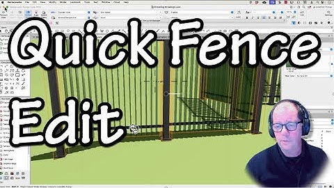 Quickly Edit Fence Style with Vectorworks 2024