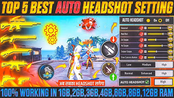 Free Fire Max Auto Headshot Trick 2025 Sensitivity Setting | 2gb, 4gb, 6gb Ram Headshot Sensitivity