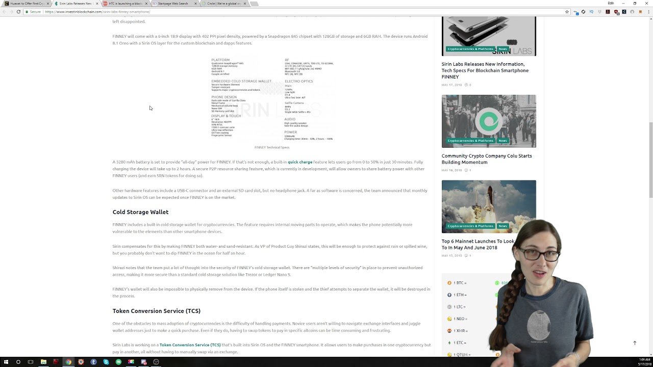 Blockchain Smartphones - Offerings from Huawei, Sirin Labs FINNEY, HTC Exodus