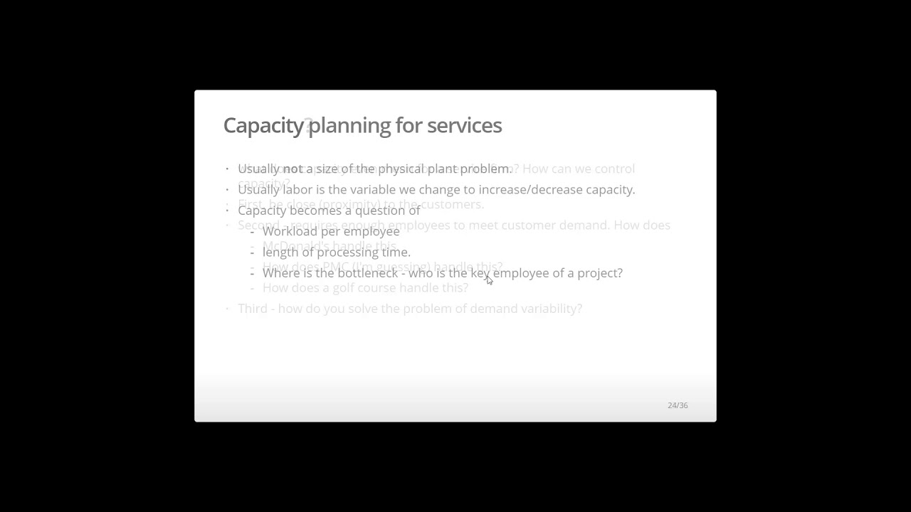 Capacity Planning For Services