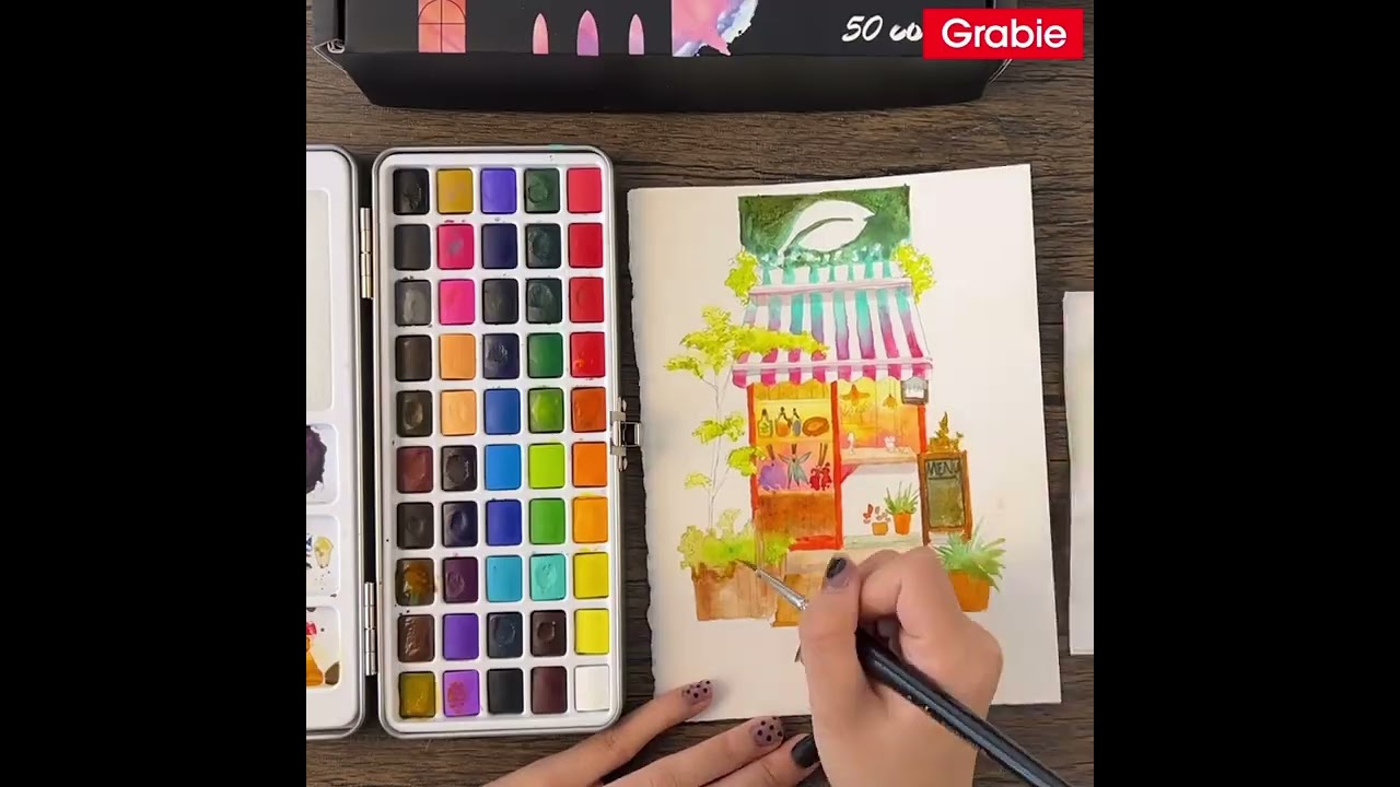 Unboxing Grabie Watercolor Paint Set #smallbusiness