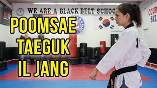 POOMSAE TUTORIAL | Taeguk Il Jang (White Belt Form Taekwondo)