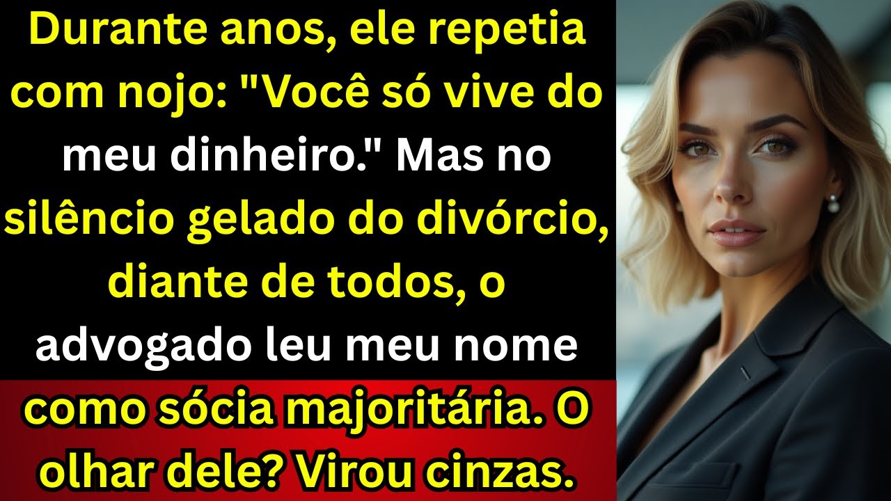 “Durante anos ouvi: ‘Você só vive do meu dinheiro’ — até que no divórcio leram meu nome como sócia.”