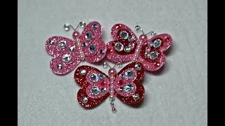 DIY~Sweet Sparkly Butterfly Embellishments Made From D.T. Materials!