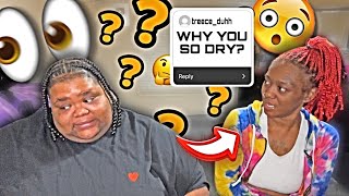 MAKING UP FAKE DISRESPECTFUL QUESTIONS TO ASK MY BM TO GET HER REACTION (HILARIOUS) 😂😂😂