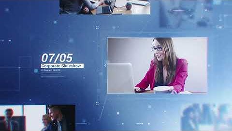 Clean Blue Corporate Slideshow  for After Effects  2019