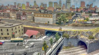 One of America’s largest HO scale model train layouts  The Chelten Hills Model Railroad Club