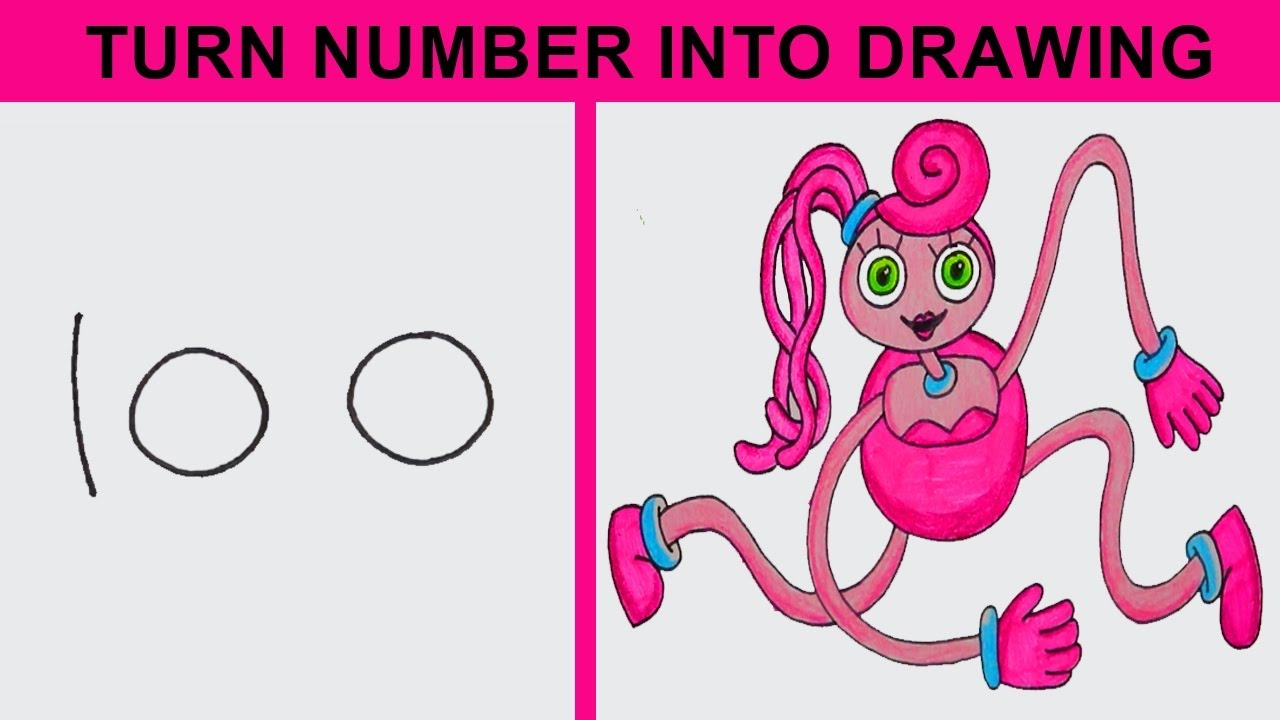 How to draw Mommy Long Legs  Poppy Playtime step by step 