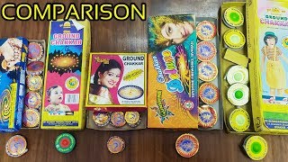 Crackers Comparison | Different Types of Ground Chakkar | Testing Crackers | Diwali 2019