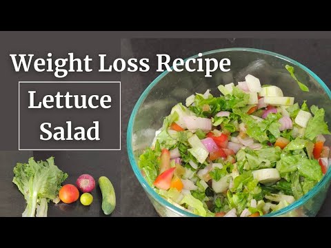 Weight Loss Diet || Lettuce Salad || Lettuce Salad Recipe || Lettuce Recipes Indian || How to Cut
