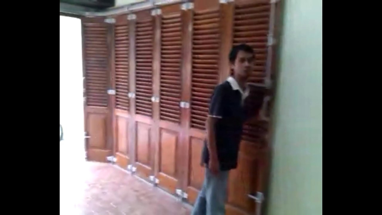 Rel dan komponen pintu  garasi  kayu area Jogja Solo YouTube