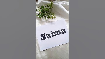 Saima name calligraphy #love #shorts #trending #calligraphy #youtubeshorts #viralvideo