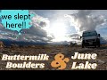 California Road Trip Destinations: Buttermilk Boulders and June Lake, Vanlife in California