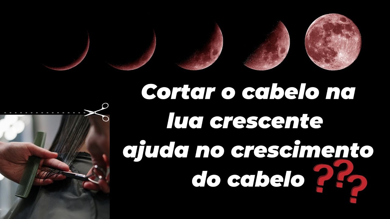 Precisando que o cabelo cresça mais rápido ? E se cortar cabelo na lua ...