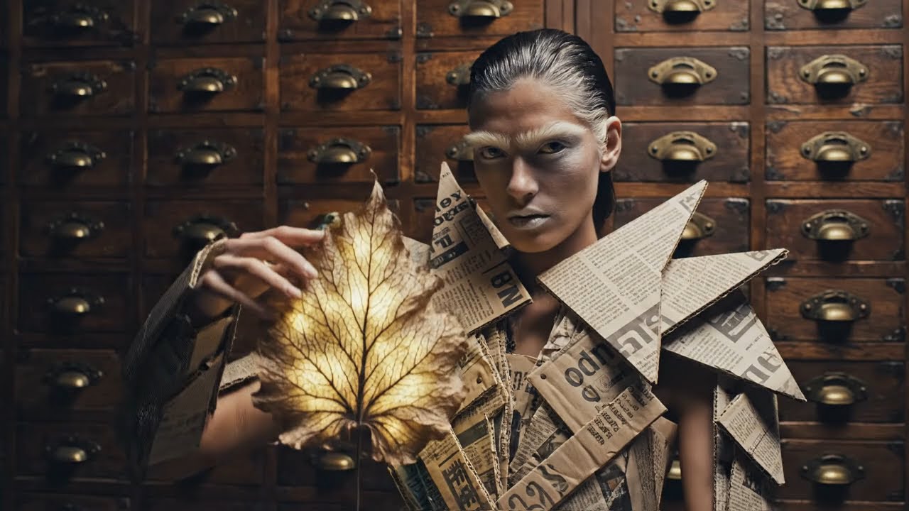 AI Surreal Dance Video | Paper Sky Parade (The Galaxy of Glaze) 4К