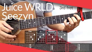 Hide (Juice WRLD, Seezyn) Guitar Tutorial | Tab, Chords