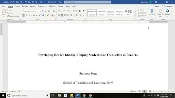 Creating Student Title Page, APA Style, 7th Edition