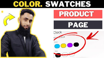 How To Create Color Swatches for Product Variants in Shopify (Dawn Theme) | Copy & Paste