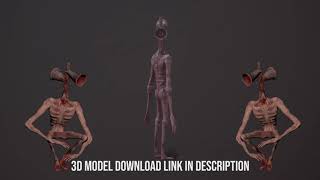 Siren Head 3D Model DOWNLOAD (OBJ & FBX)