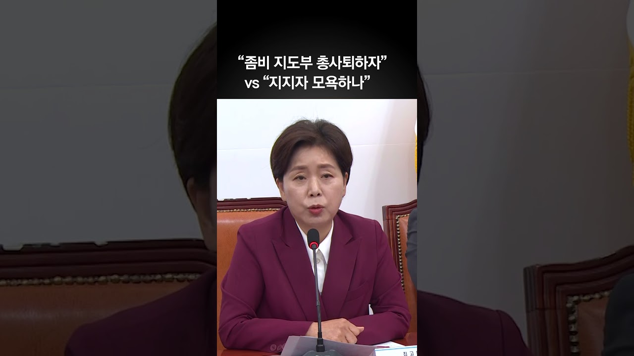 양향자 “좀비 지도부 총사퇴하자”…장동혁 “지지자 모욕하나”