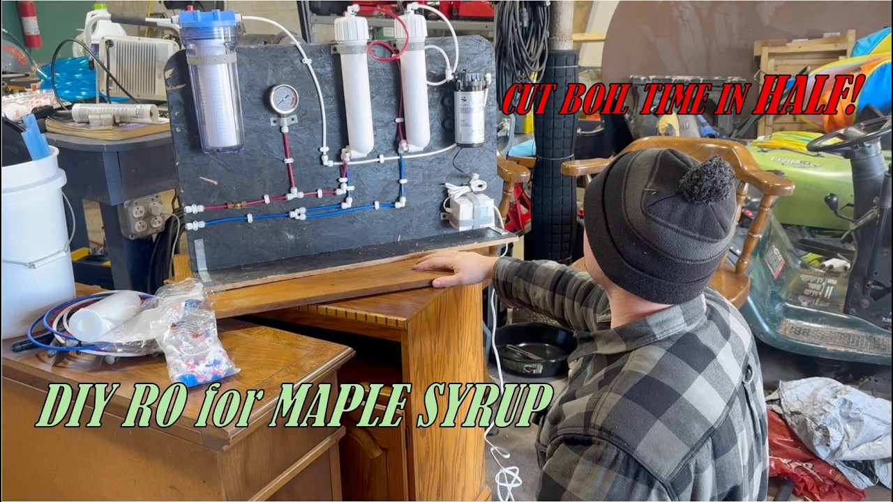Самодельный аппарат обратного осмоса для приготовления кленового сиропа: концентрированный сок и ...