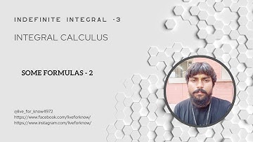 Indefinite Integral-3 | Formulas | JEE MAIN AND ADVANCE | GATE   #IndefiniteIntegration #gateexam