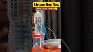 streamline flow experience | water experiment #scienceexperiment #viralvideo #shorts