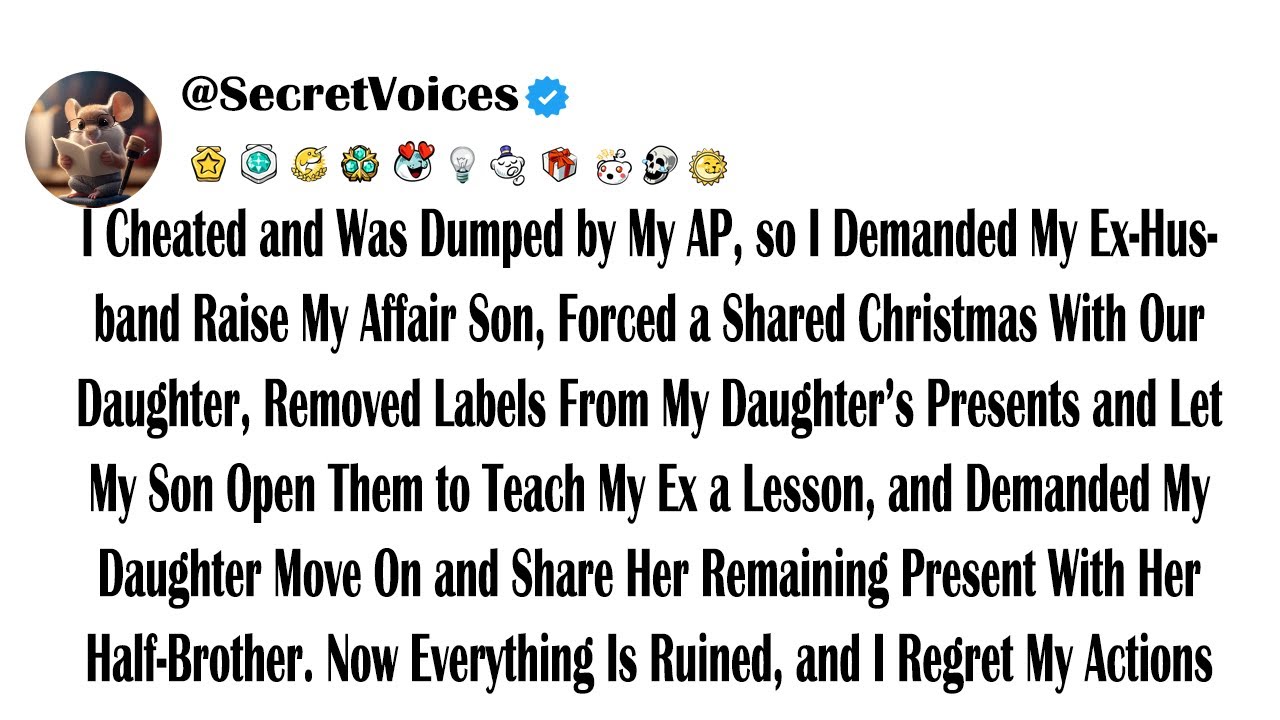 I Cheated and Was Dumped by My Affair Partner, so I Demanded My Ex-Husband Raise My Affair Son, F...