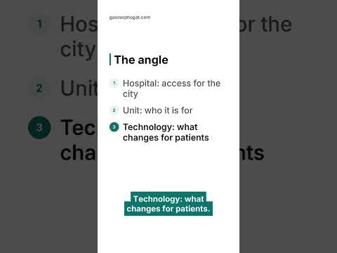 Hospital launch PR: 3 stories, not 1 #shorts (video thumbnail)