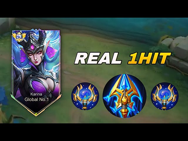 NEW KARINA REAL 1 HIT BUILD 2024🔥 (New Rotation) - MLBB class=